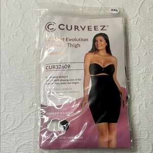 Black High Waist Thigh Shaper